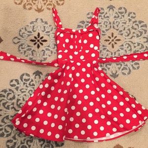 Red and white polka dot dress or Minnie costume
